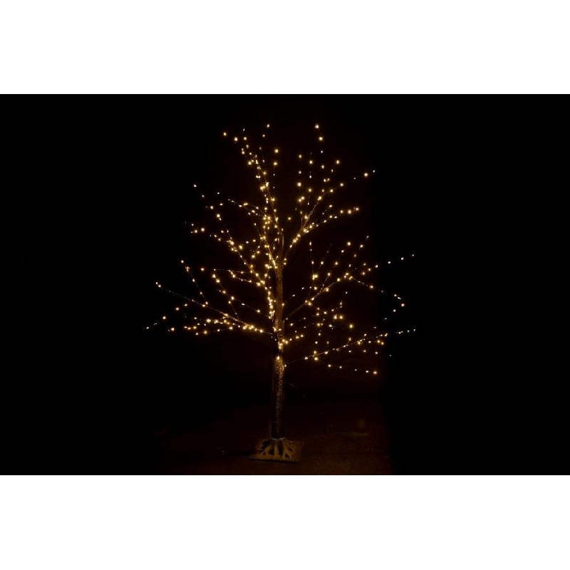 ALBERO NERO 400 LED BIANCO CALDO h.120cm CON FLASH USO ESTERNO [9901024-00.jpg]