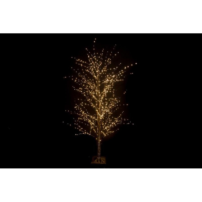 ALBERO NERO 1150 LED BIANCO CALDO h180cm CON FLASH USO ESTERNO [9901025-00.jpg]