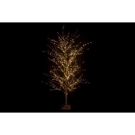 ALBERO NERO 1150 LED BIANCO CALDO h180cm CON FLASH USO ESTERNO [9901025-00.jpg]