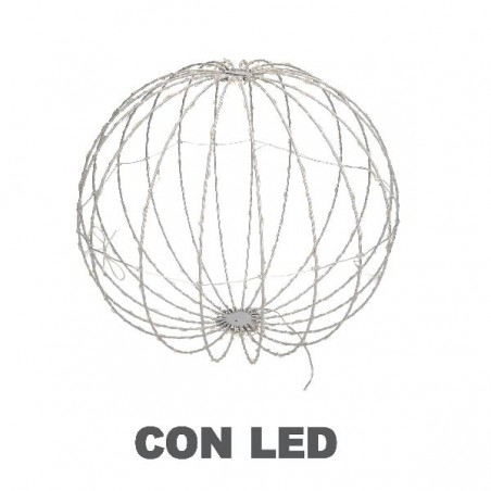 SFERA METALLO 300Led BIANCO CALDO d42cm [9010029-00.jpg]