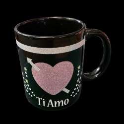 TAZZA NERA GLITTER -TI AMO- [9110030-00.jpg]