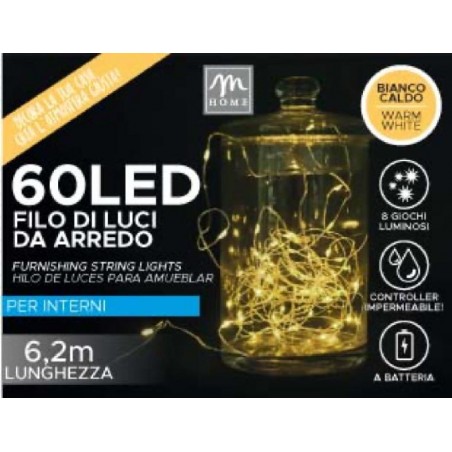 FILO 60 LUCI LED BATTERIA BIANCO CALDO [9901060-00.jpg]