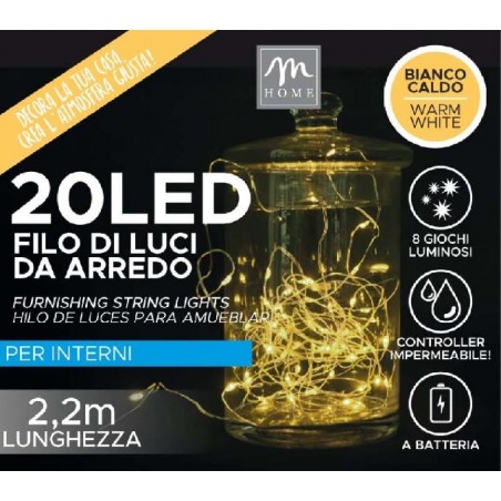 FILO 20 LUCI LED BATTERIA BIANCO CALDO [9901051-00.jpg]