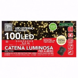 FILO 100 LUCI LED BIANCO CALDO BATTERIA 8 GIOCHI LUCI USO INTERNO/ESTERNO [9901045-00.jpg]