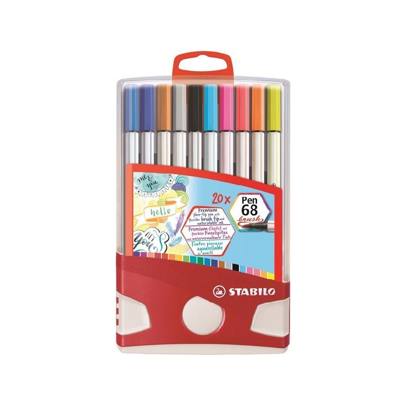 STABILO PEN68 BRUSH COLORPARADE 20pz [1111420-00.jpg]