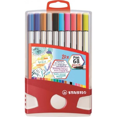 STABILO PEN68 BRUSH COLORPARADE 20pz [1111420-00.jpg]