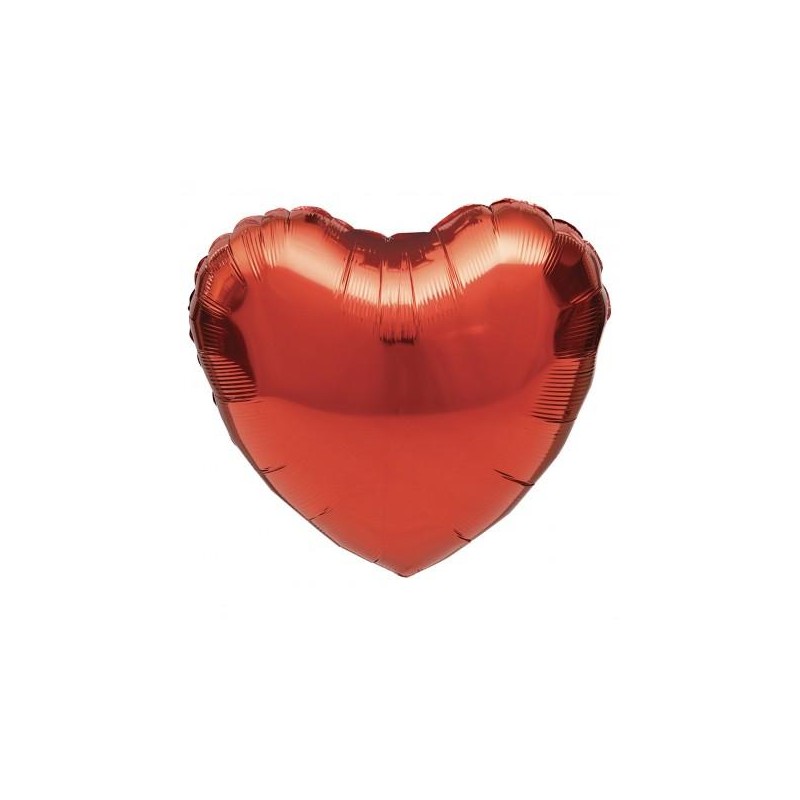 CentroTavola Cuore Rosso Foil con Pesetto. 45 cm.