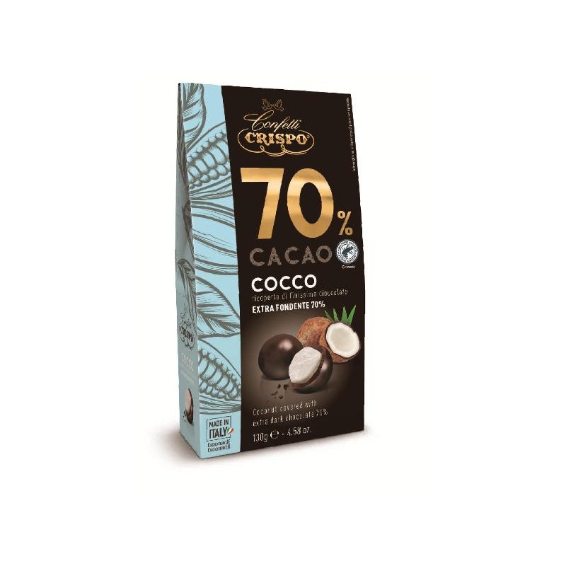 DRAGEES COCCO 130gr RICOPERTO DI CIOCCOLATO FONDENTE 70 [0151333-00.jpg]