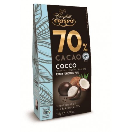 DRAGEES COCCO 130gr RICOPERTO DI CIOCCOLATO FONDENTE 70 [0151333-00.jpg]