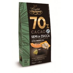 DRAGEES SEMI DI ZUCCA 130gr RICOPERTI CIOCCOLATO FONDENTE 70 [0151335-00.jpg]