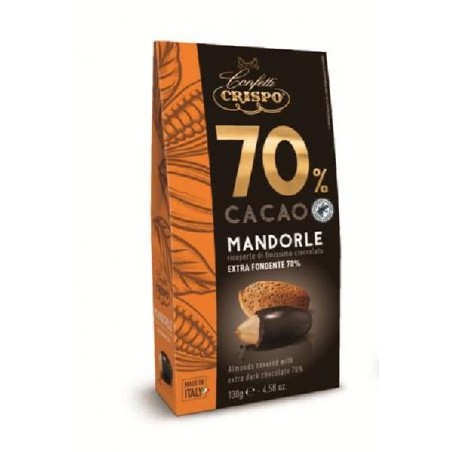 DRAGEES MANDORLE 130gr RICOPERTE DI CIOCCOLATO FONDENTE 70 [0151339-00.jpg]