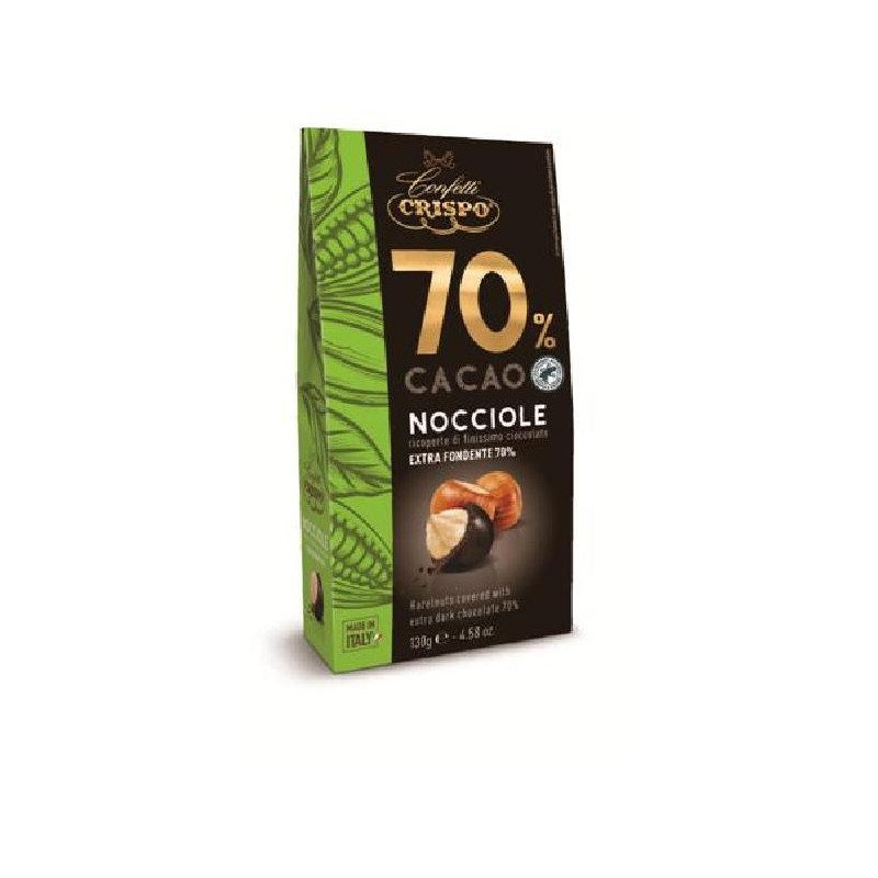 DRAGEES NOCCIOLE 130gr RICOPERTE DI CIOCCOLATO FONDENTE 70 [0151340-00.jpg]