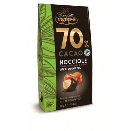 DRAGEES NOCCIOLE 130gr RICOPERTE DI CIOCCOLATO FONDENTE 70 [0151340-00.jpg]