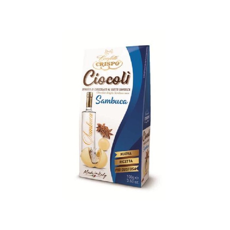 DRAGEES CIOCOLI SAMBUCA 100gr RICOPERTI CIOCCOLATO BIANCO [0151362-00.jpg]