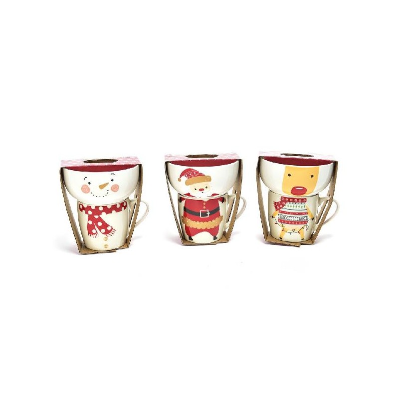 SET TAZZA+CIOTOLA NATALE BIMBI 3sogg