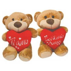 PELUCHE ORSO 30cm CON CUORE...