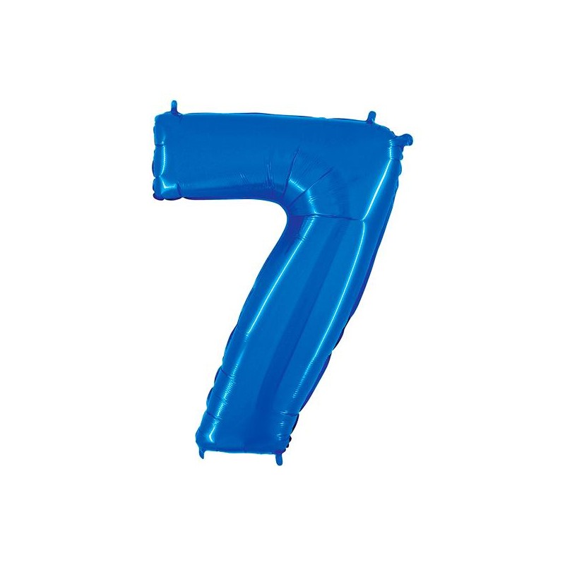 Palloncino foil Numero “7” Azzurro